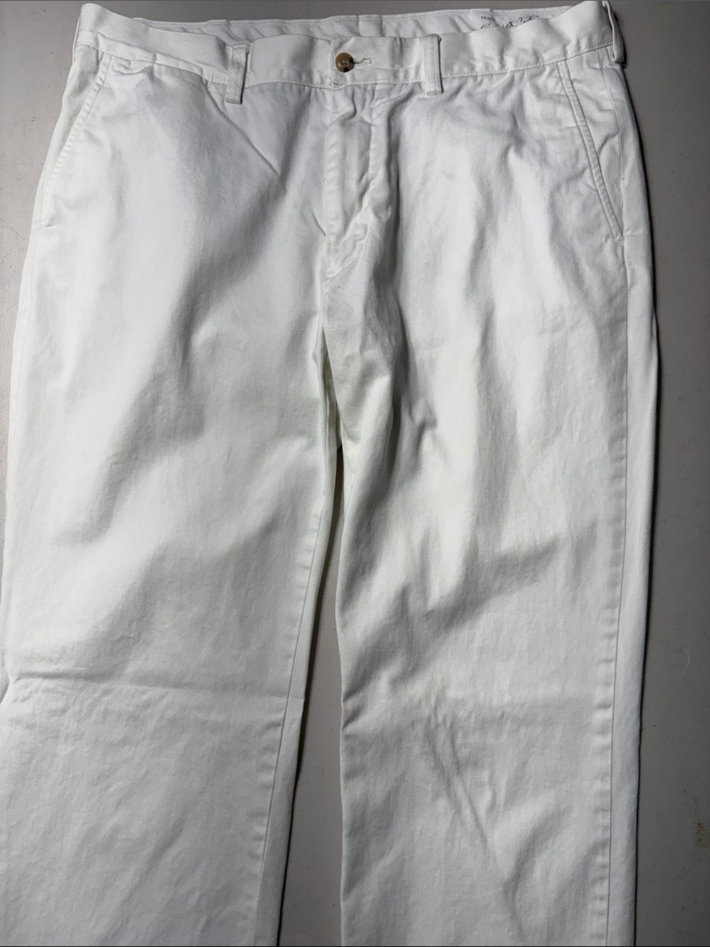 Polo Ralph Lauren White Cotton Chino Pants